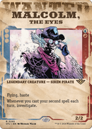 Malcolm, the Eyes (Showcase) (OTJ-295) (Borderless) [Outlaws of Thunder Junction] Foil