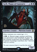 Geth, Thane of Contracts (PRE-095) [Phyrexia: All Will Be One Promos] Foil