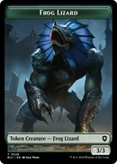 Frog Lizard (TBLC-028) [Bloomburrow Commander Tokens] Foil