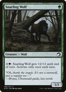 Snarling Wolf (MID-199) [Innistrad: Midnight Hunt] Foil