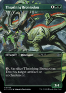 Thrashing Brontodon (Borderless) (LCI-329) [The Lost Caverns of Ixalan] Foil