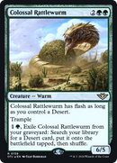 Colossal Rattlewurm (PRE-159) [Outlaws of Thunder Junction Promos] Foil