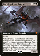 Burning-Rune Demon (Extended Art) (KHM-349) [Kaldheim] Foil