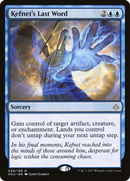 Kefnet's Last Word (HOU-039) [Hour of Devastation] Foil
