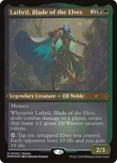 Lathril, Blade of the Elves (MEDIA-02★) [Kaldheim Promos] Etched Foil