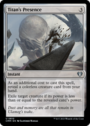 Titan's Presence (CMM-810) [Commander Masters]