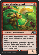 Brave Meadowguard (YBLB-013) [Alchemy: Bloomburrow]