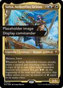 Satya, Aetherflux Genius (Display Commander) (Ripple Foil) - Thick Stock (M3C-150) [Modern Horizons 3 Commander] Foil