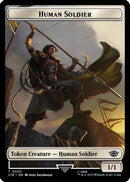 Human Soldier (0002) // Food (0009) Double-Sided Token (LTR-2 // 9) [The Lord of the Rings: Tales of Middle-earth] Foil