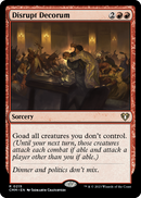Disrupt Decorum (CMM-215) [Commander Masters] Foil