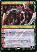 Lukka, Bound to Ruin (Phyrexian) (Step-and-Compleat Foil) (ONE-466) (Showcase) [Phyrexia: All Will Be One] Foil