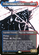 Ovika, Enigma Goliath (Showcase) (ONE-322) (Borderless) [Phyrexia: All Will Be One] Foil