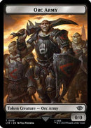 Orc Army (0019) // Food (0024) Double-Sided Token (Surge Foil) (LTR-19 // 24) [The Lord of the Rings: Tales of Middle-earth] Foil