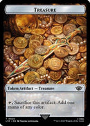 Treasure // Food (0024) Double-Sided Token (Surge Foil) (LTR-25 // 24) [The Lord of the Rings: Tales of Middle-earth] Foil