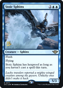 Stoic Sphinx (PRE-071) [Outlaws of Thunder Junction Promos] Foil