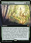 Majestic Genesis (Extended Art) (CLB-590) [Commander Legends: Battle for Baldur's Gate] Foil