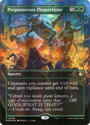 Preposterous Proportions (Borderless) (Mana Foil) (FDN-400) [Foundations] Foil