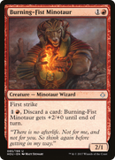 Burning-Fist Minotaur (HOU-085) [Hour of Devastation]