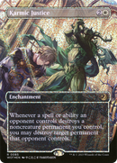 Karmic Justice (Anime Borderless) (Confetti Foil) (WOT-085) [Wilds of Eldraine: Enchanting Tales] Foil