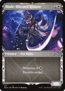 Blade-Blizzard Kitsune (Showcase) (NEO-331) [Kamigawa: Neon Dynasty] Foil