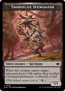 Thornplate Intimidator Token (BLB-016) [Bloomburrow Tokens]