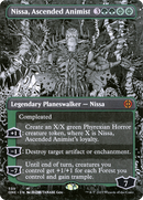 Nissa, Ascended Animist (Borderless) (ONE-339) (Showcase) [Phyrexia: All Will Be One] Foil