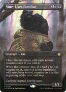 Nine-Lives Familiar (Borderless) (Mana Foil) (FDN-385) [Foundations] Foil