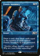 Frantic Inventory (PPM21-394) [Promo Pack: Core Set 2021] Foil