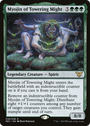 Myojin of Towering Might (NEC-038) [Neon Dynasty Commander] Foil