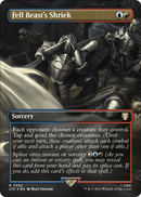 Fell Beast's Shriek (Borderless) (Surge Foil) (LTC-552) [Tales of Middle-earth Commander] Foil