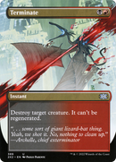 Terminate (Borderless) (2X2-389) [Double Masters 2022] Foil