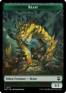 Beast (0015) (Ripple Foil) // Insect (0025) Double-Sided Token (M3C-15 // 25) [Modern Horizons 3 Commander] Foil