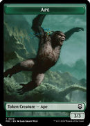 Ape (Ripple Foil) // Plant Double-Sided Token (M3C-14 // 26) [Modern Horizons 3 Commander] Foil