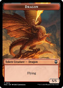 Dragon (Ripple Foil) // Copy Double-Sided Token (M3C-12 // 1) [Modern Horizons 3 Commander] Foil