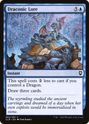 Draconic Lore (CLB-064) [Commander Legends: Battle for Baldur's Gate] Foil