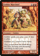 Goblin Warchief (2006) (FNM-005) [Friday Night Magic 2006] Foil