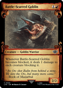 Battle-Scarred Goblin (Showcase Scrolls) (LTR-566) [The Lord of the Rings: Tales of Middle-earth] Foil