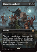 Blasphemous Edict (Borderless) (FDN-317) [Foundations]