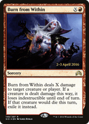 Burn from Within (PRE-148) [Shadows over Innistrad Promos] Foil