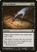 Sign in Blood (DDD-049) [Duel Decks: Garruk vs. Liliana]