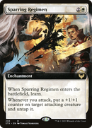 Sparring Regimen (Extended Art) (STX-293) [Strixhaven: School of Mages] Foil