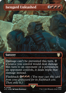 Isengard Unleashed (Borderless) (Surge Foil) (LTC-539) [Tales of Middle-earth Commander] Foil