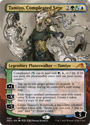 Tamiyo, Compleated Sage (Borderless) (NEO-306) [Kamigawa: Neon Dynasty] Foil