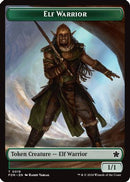 Elf Warrior // Raccoon Doubled-Sided Token (FDN-19 // 20) [Foundations] Foil