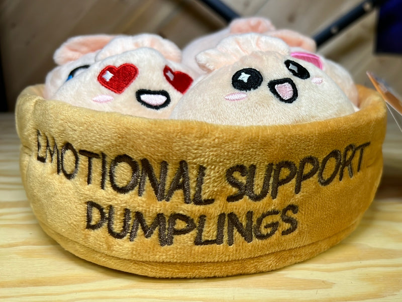 What Do You Meme? Emotional Support Dumplings - Plush Dumpling Toy