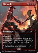 City on Fire (SLD-1803) (Borderless) [Secret Lair Drop] Foil