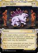Divine Gambit (STA-004) (Showcase) (Borderless) [Strixhaven Mystical Archive] Etched Foil