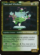 Tusk and Whiskers (Showcase) (Galaxy Foil) (UNF-524) [Unfinity] Foil
