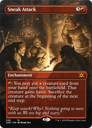 Sneak Attack (Borderless) (2XM-348) (Borderless) [Double Masters] Foil