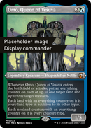 Omo, Queen of Vesuva (Display Commander) (Ripple Foil) - Thick Stock (M3C-149) [Modern Horizons 3 Commander]